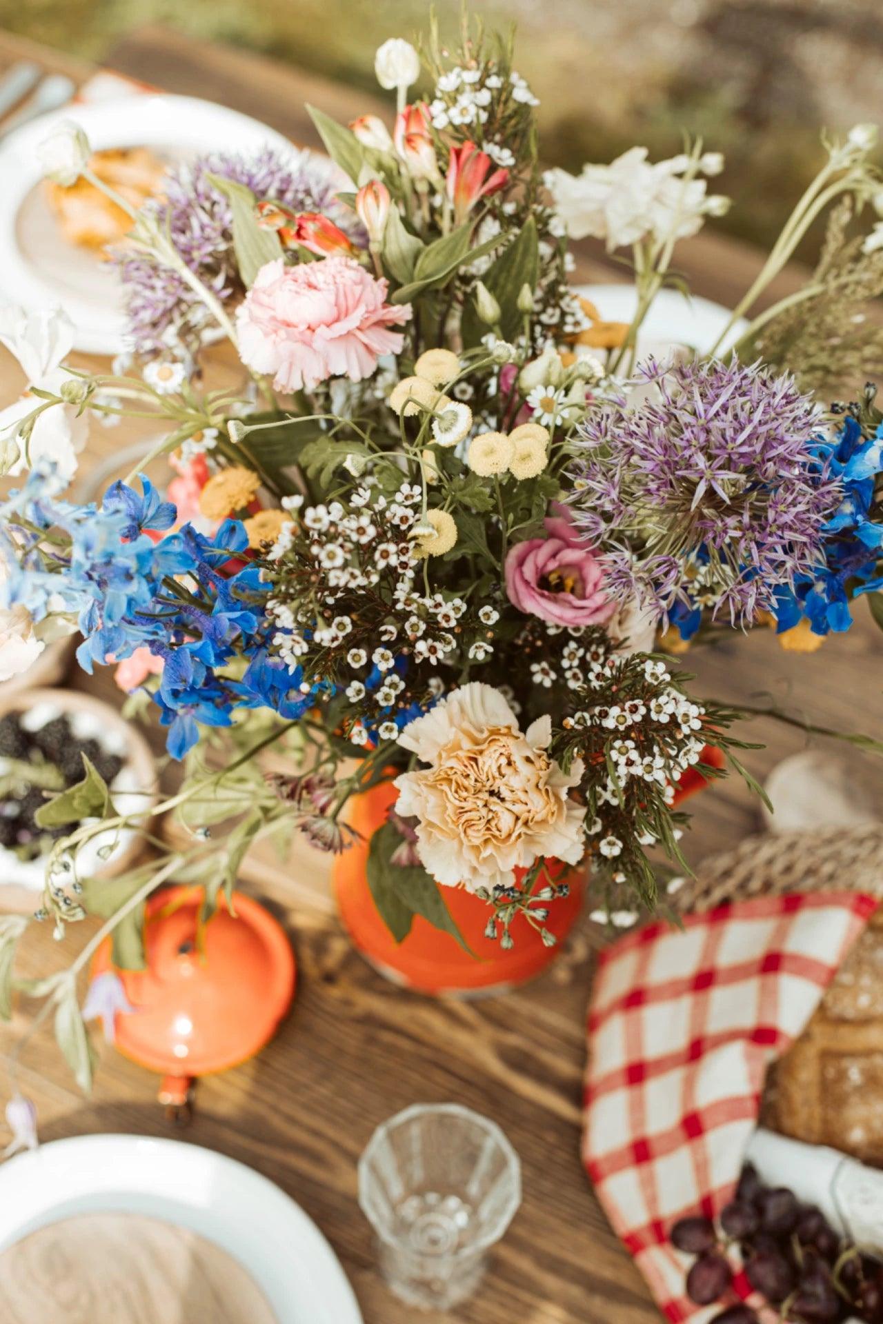 gingham red linen table napkin