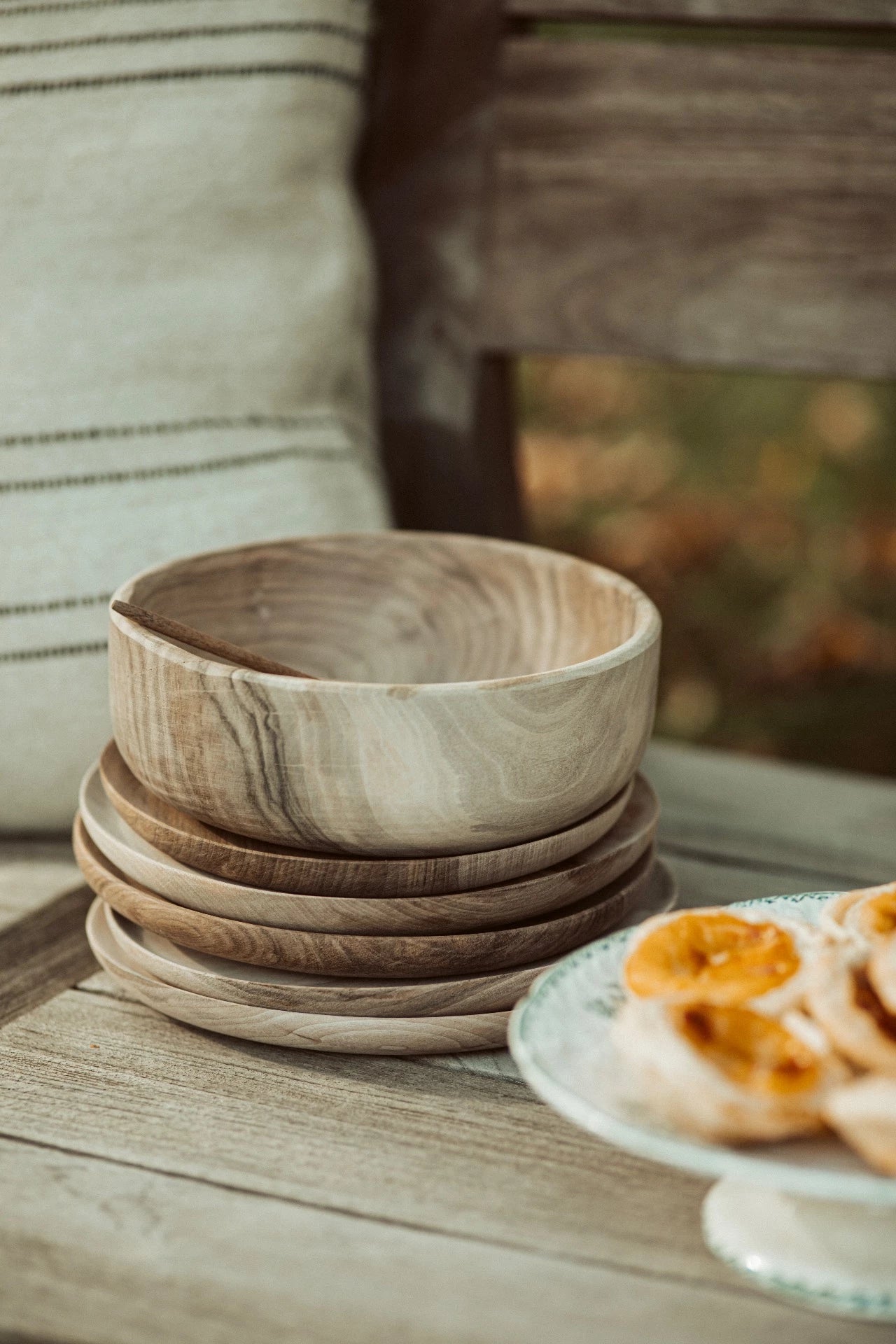 wooden plate