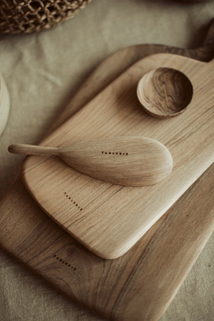 wooden sauce spoon