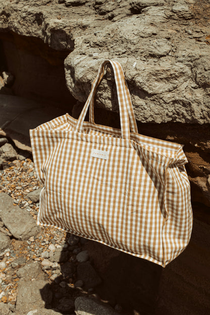 weekend bag in vichy check