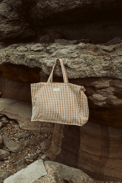 weekend bag in vichy check