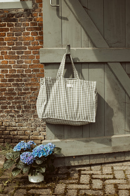 weekend bag in vichy check