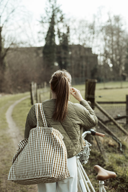 weekend bag in vichy check